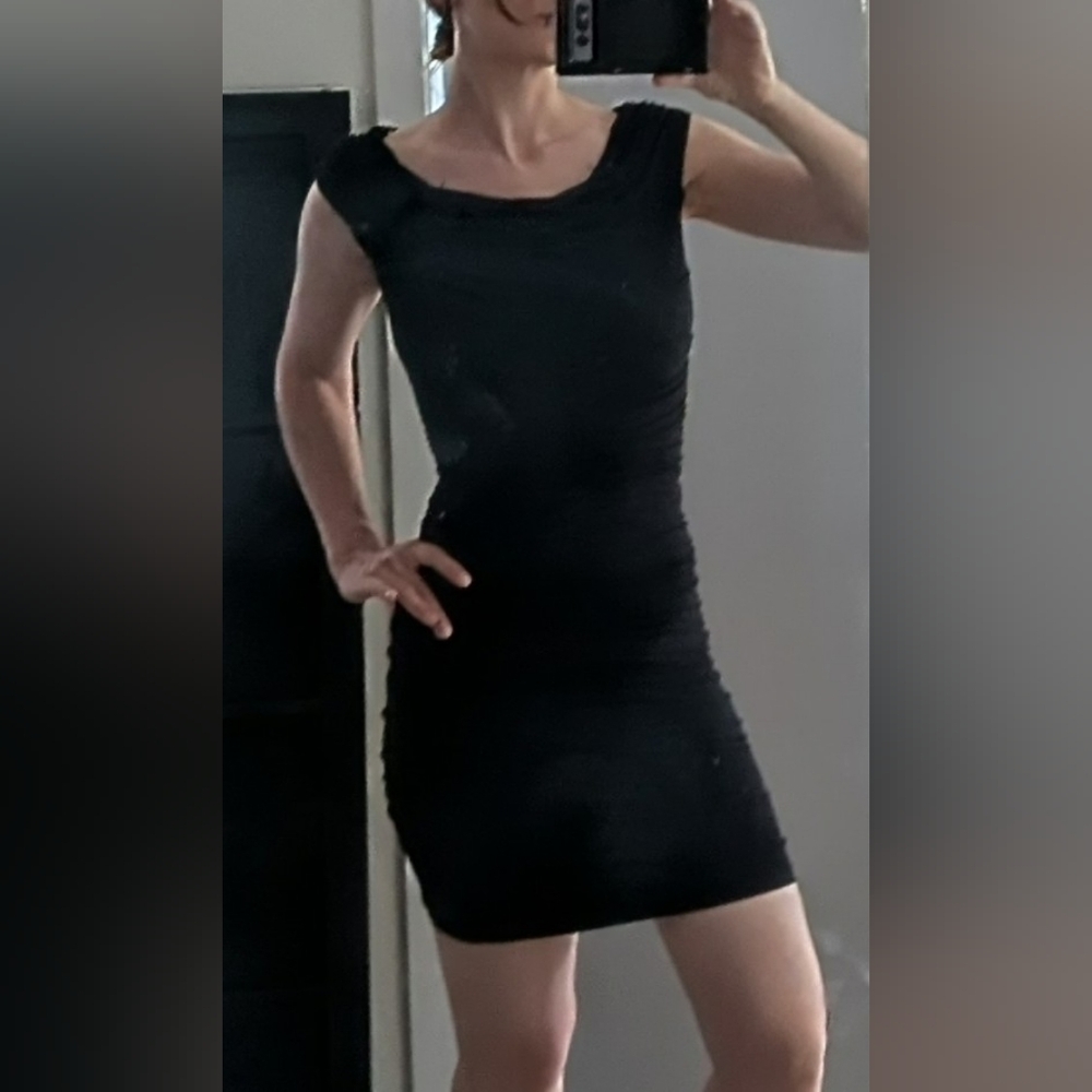 bebe Bodycon Little Black Cocktail Dress XS